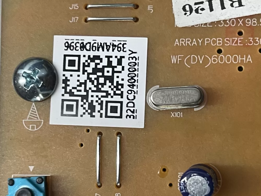 Samsung DC94 00003Y Dryer Interface Control User Board AZ24511 | WMV89