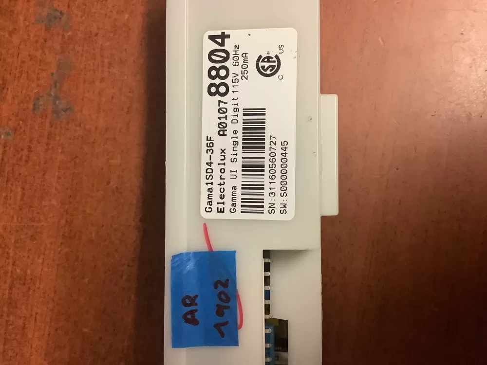 Frigidaire A01078804 242207704 Refrigerator UI Control Board AZ195714 | AR1902