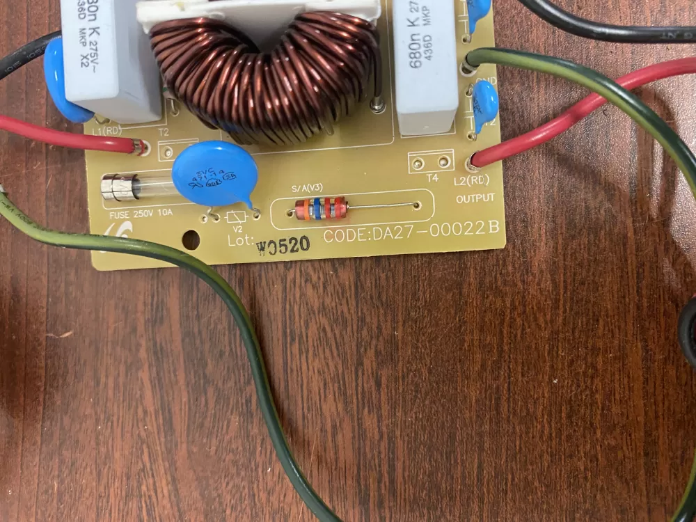 Samsung 00043D 00022B Refrigerator Control Board Noise Filter AZ42741 | BK1742