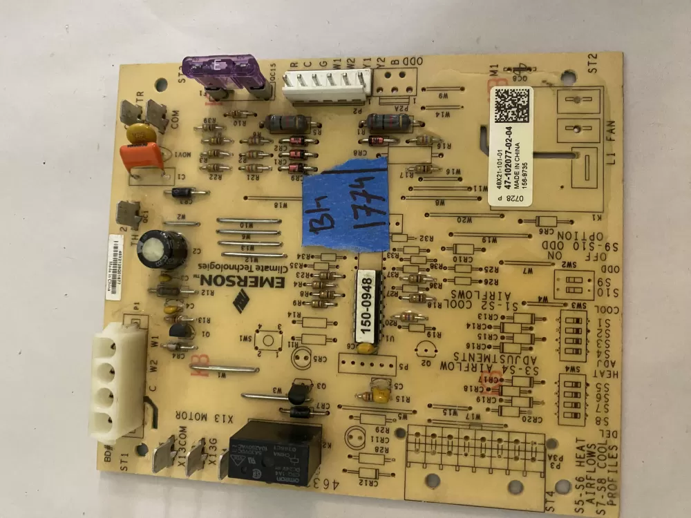 Rheem Air Handler Control Board 47-102077-02-04 156-9735 AZ110570 | BK1774