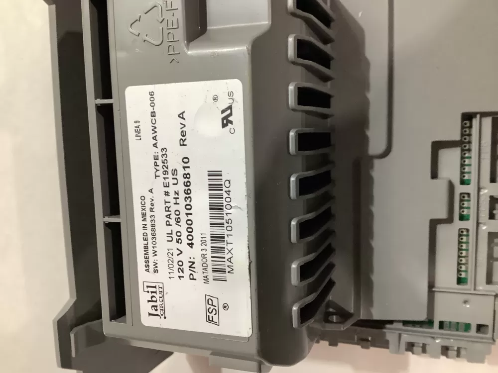 Whirlpool Maytag 400010366810 006 Washer AAWCB Control Board AZ188600 | ZCV