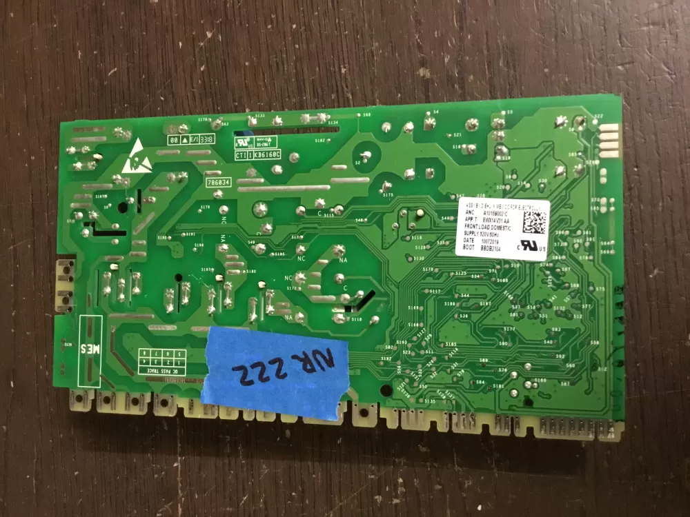 Frigidaire Electrolux A10169002 785701-01 Washer Control Board AZ16204 | NR222
