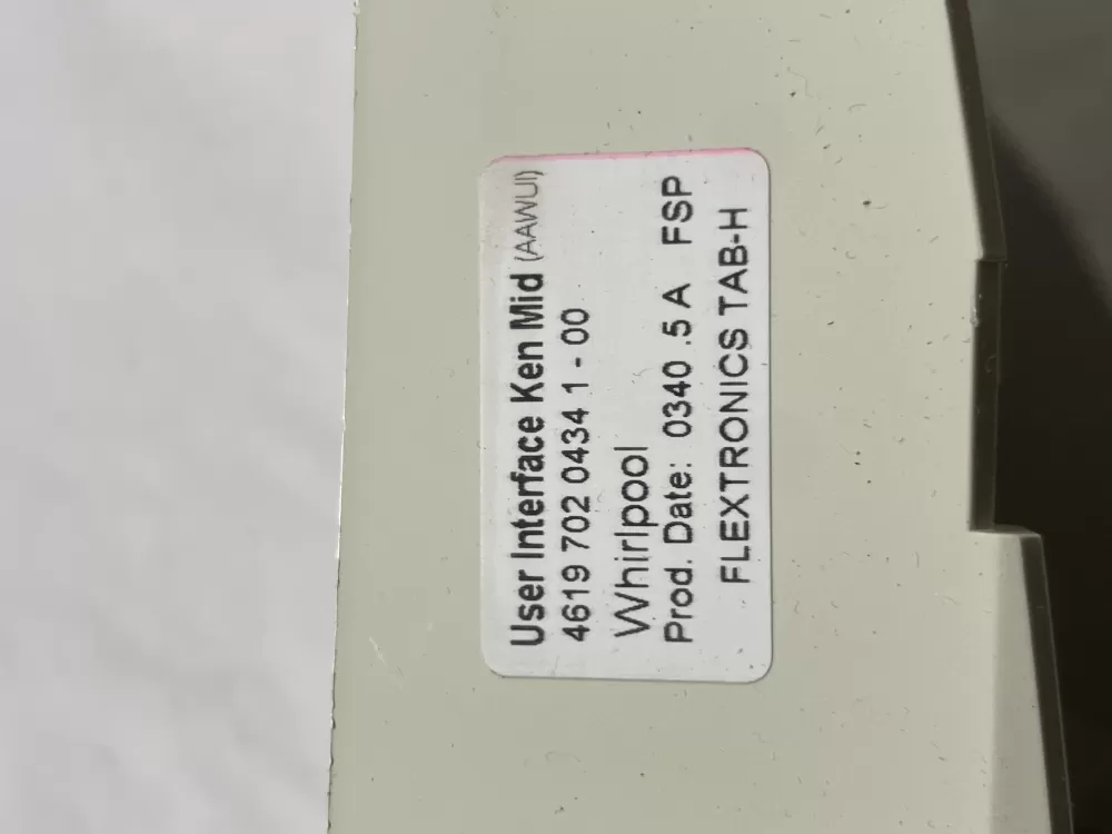 Whirlpool 4619 702 0434 1 - 00 Washer Control Board AZ123313 | Wmv712