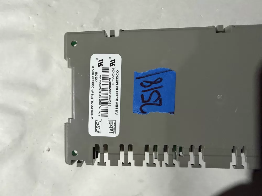 Whirlpool KitchenAid W10056352 Dishwasher Control Board AZ215205 | KM2518