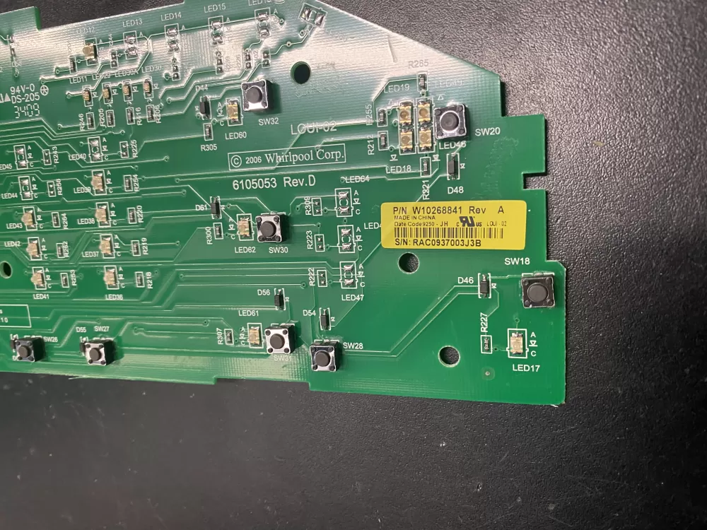 Maytag W10268841 W10240482 WPW10268841 Washer WP Control Board AZ23148 | BK662