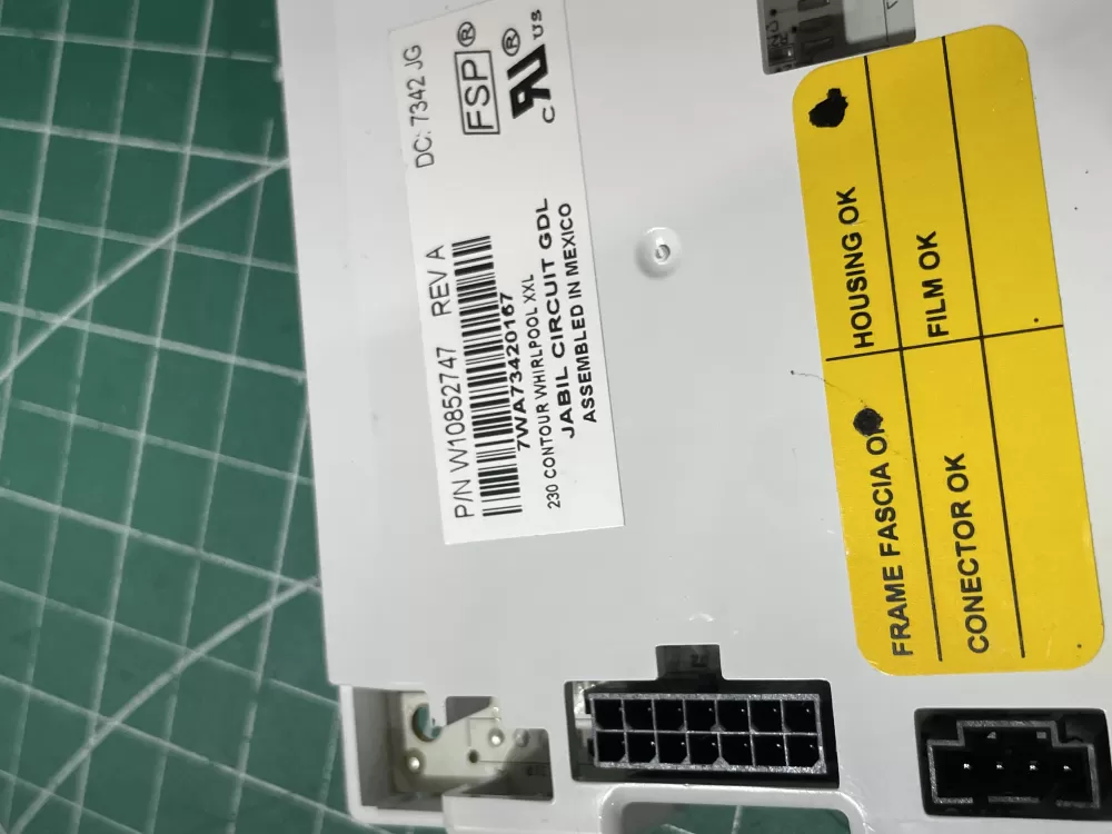 Whirlpool W10852747 Refrigerator Control Board Dispenser AZ196188 | Wm678