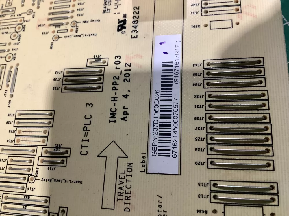 GE 237D1060G026 Washer Control Board AZ140408 | NRV746