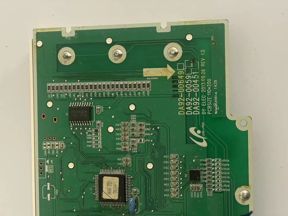 Samsung DA92 00451A Refrigerator Control Board Dispenser AZ88984 | KM859