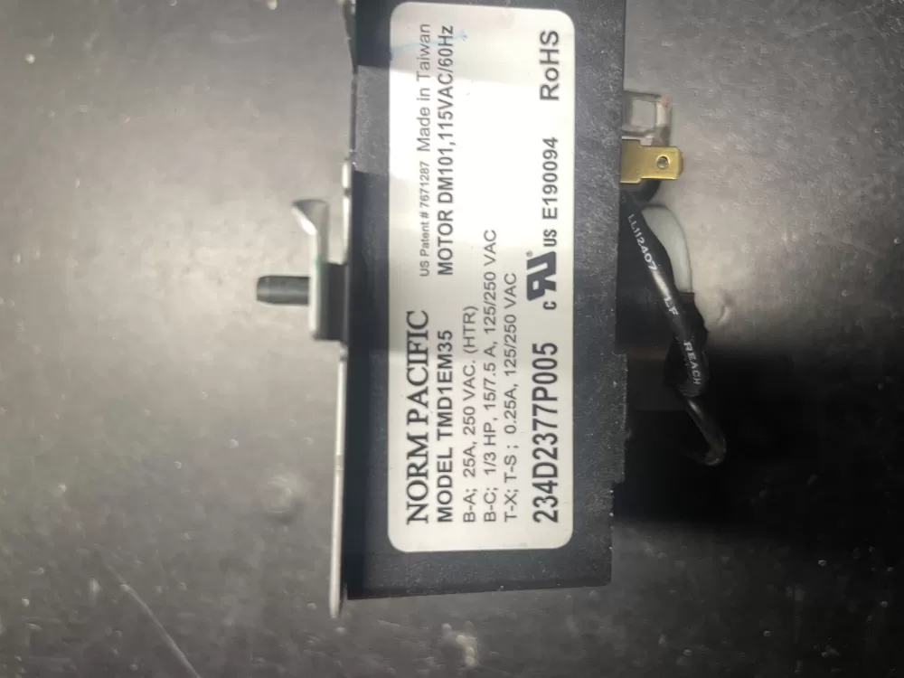 Hotpoint General Electric WE04X25280 Dryer Timer AZ36458 | Wm384