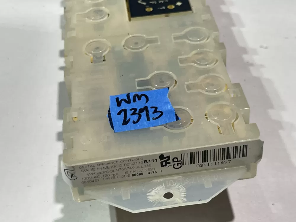 Whirlpool Gas Oven Control Board - Part # 9758749 6610467 AZ142312 | Wm2393