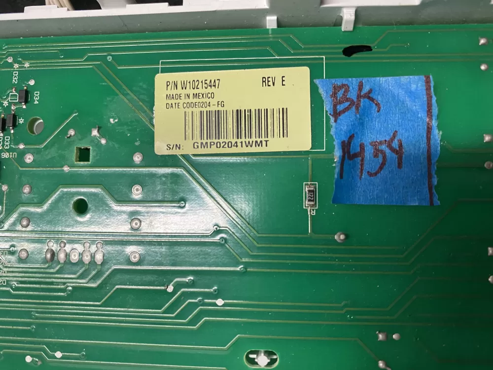 Whirlpool W10215447 Washer Control Board AZ10553 | BK1454