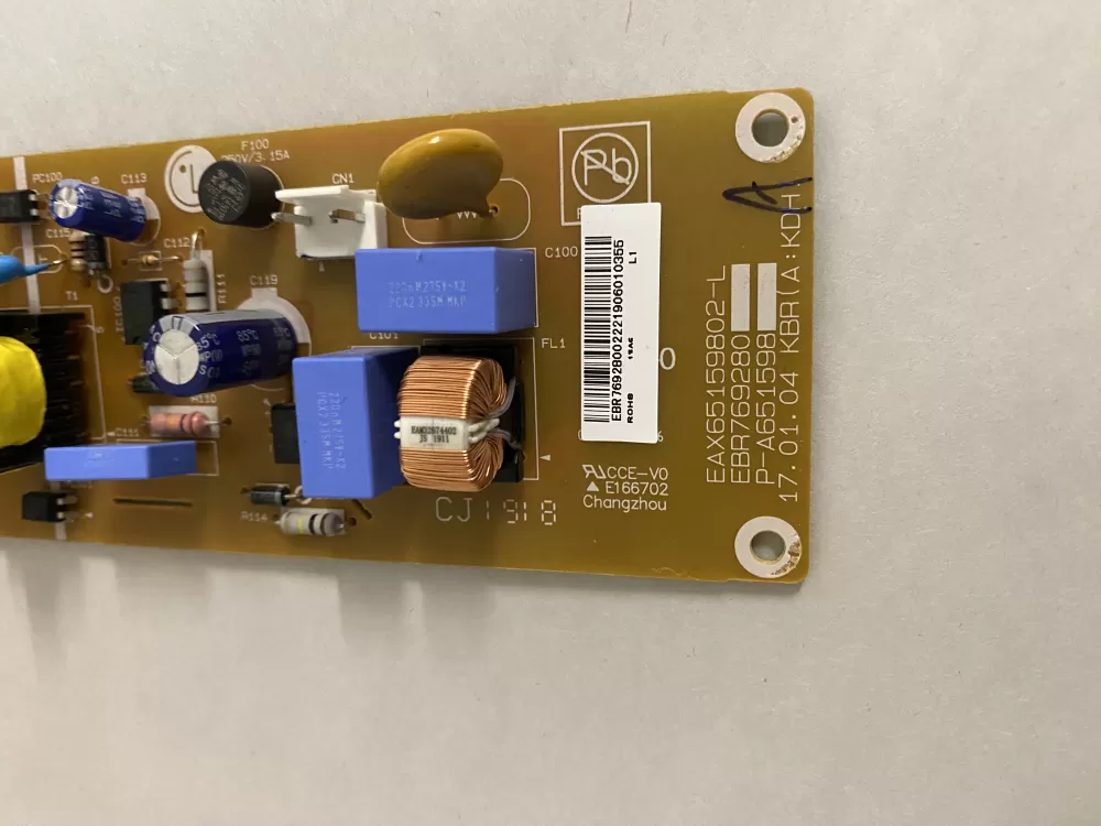 LG EBR76928002 Control Board AZ209257 | BK178