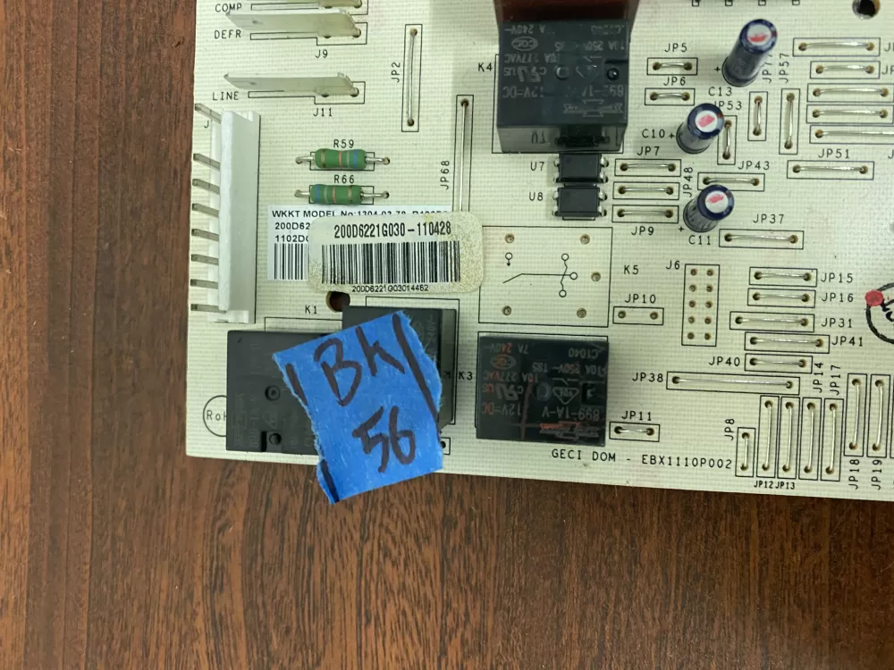 GE Hotpoint WR55X11072 200D6221G030 Refrigerator Control Board AZ37172 | BK56