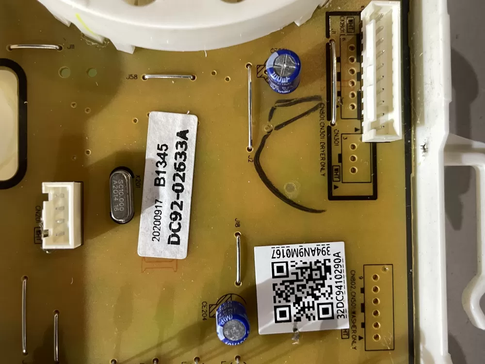 Samsung DC92 02633A Dryer Control Board Display AZ205254 | Wmv916
