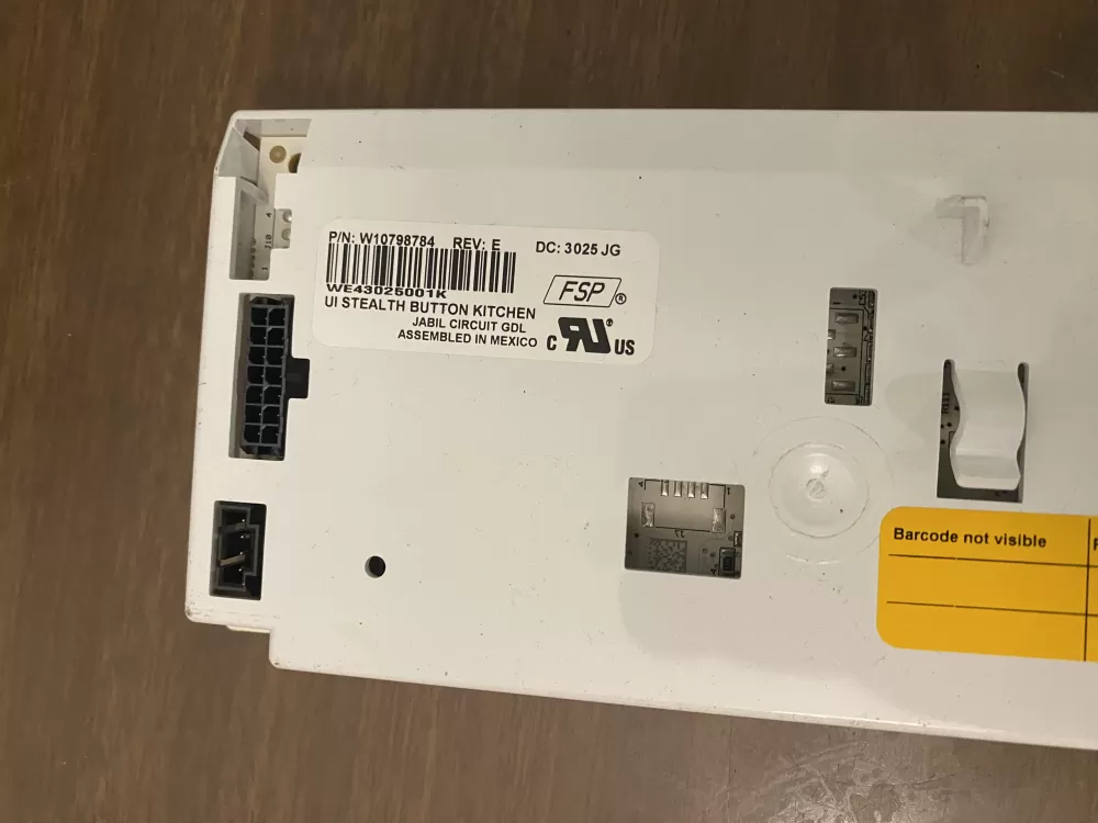 Whirlpool KitchenAid W10723851 Refrigerator Control Board AZ101733 | BK943