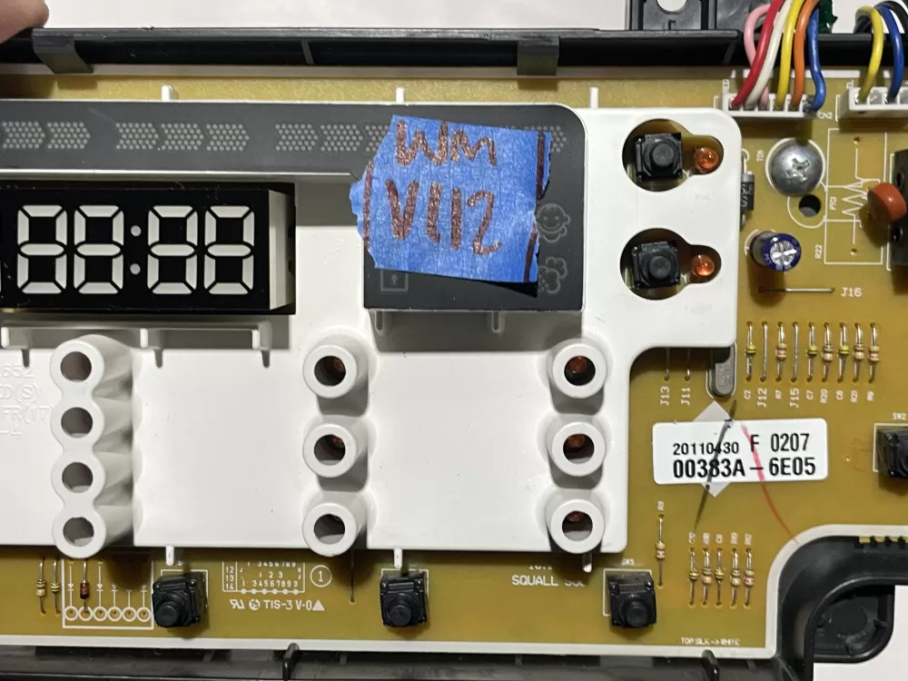 Samsung DC41 00133A DC92 00303A Washer Control Board AZ109534 | Wmv112