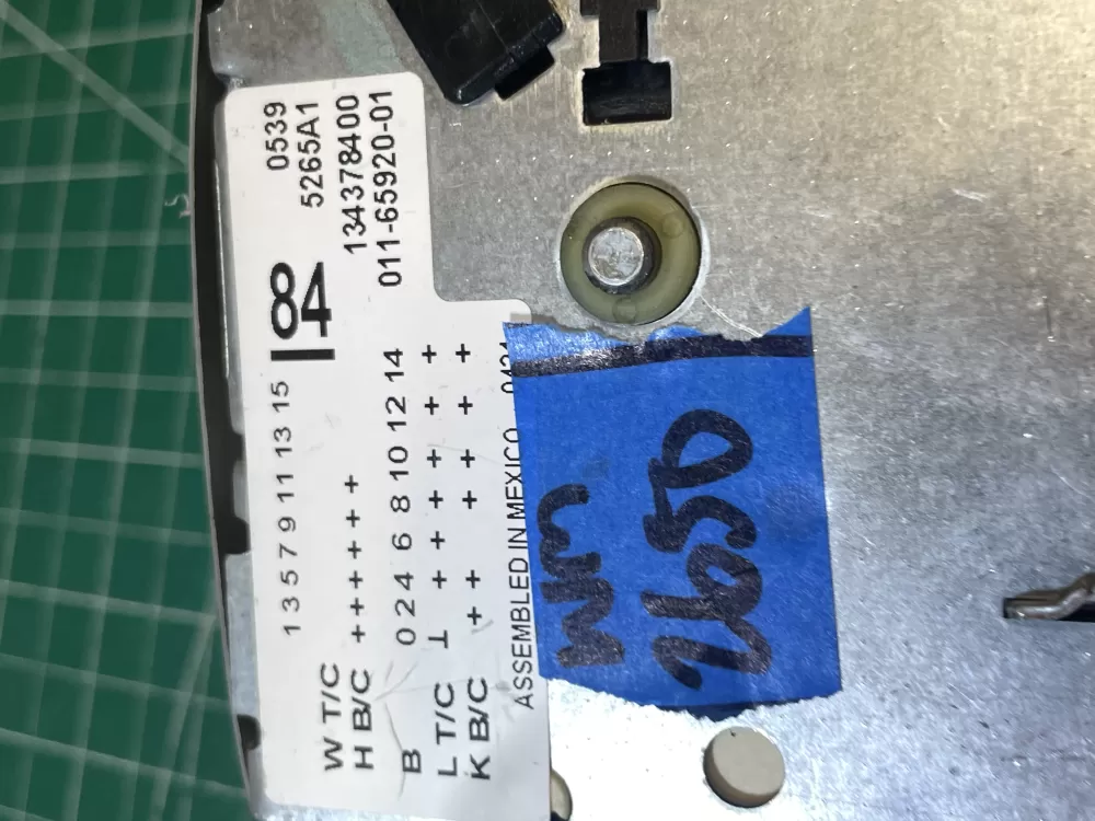 Frigidaire White Westinghouse 137394000 Washer Timer Control AZ202347 | Wm2850