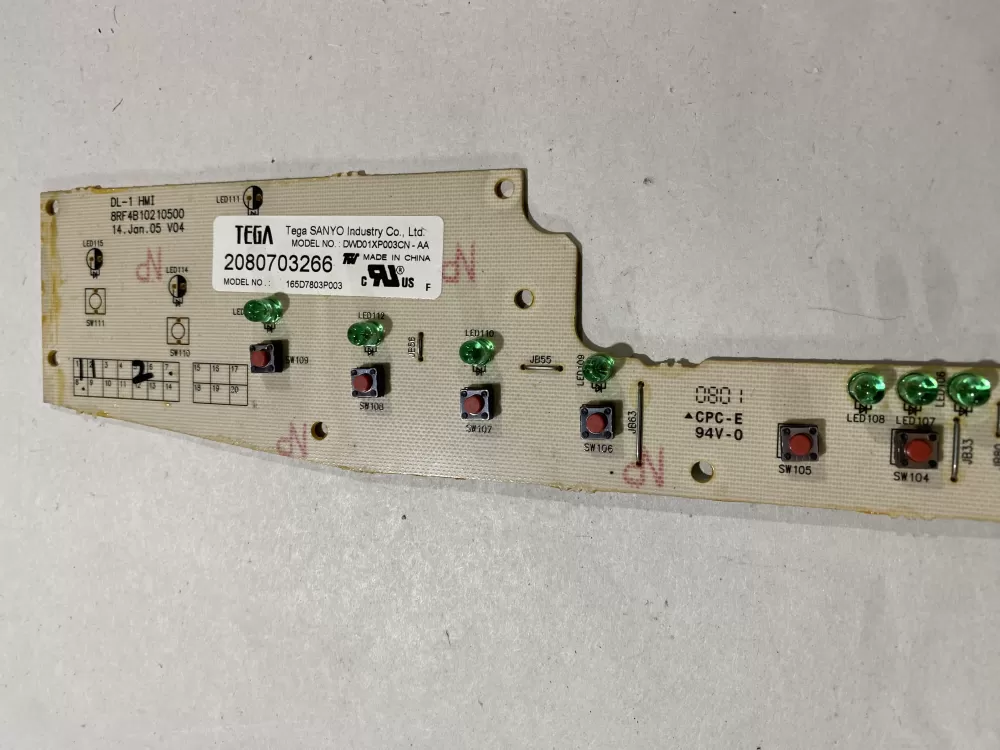 GE 165D7803P001 WD21X10378 Dishwasher Control Board AZ158395 | BKV807