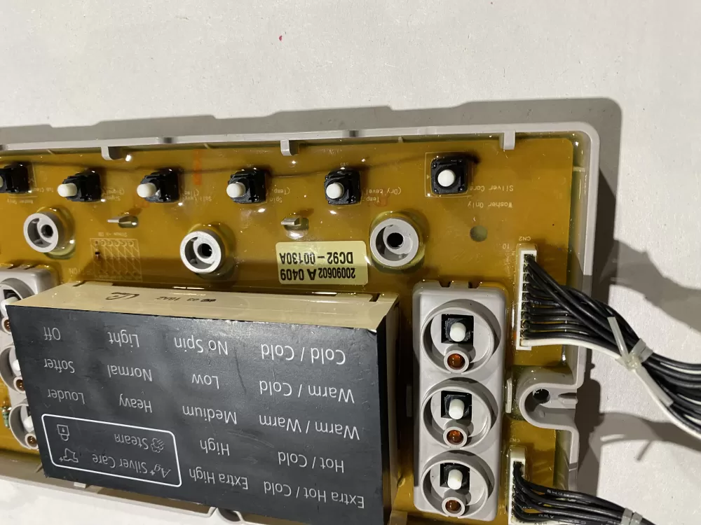 Samsung DC92-00130A DC92-00125A Washer UI Control Board AZ153618 | BK2505