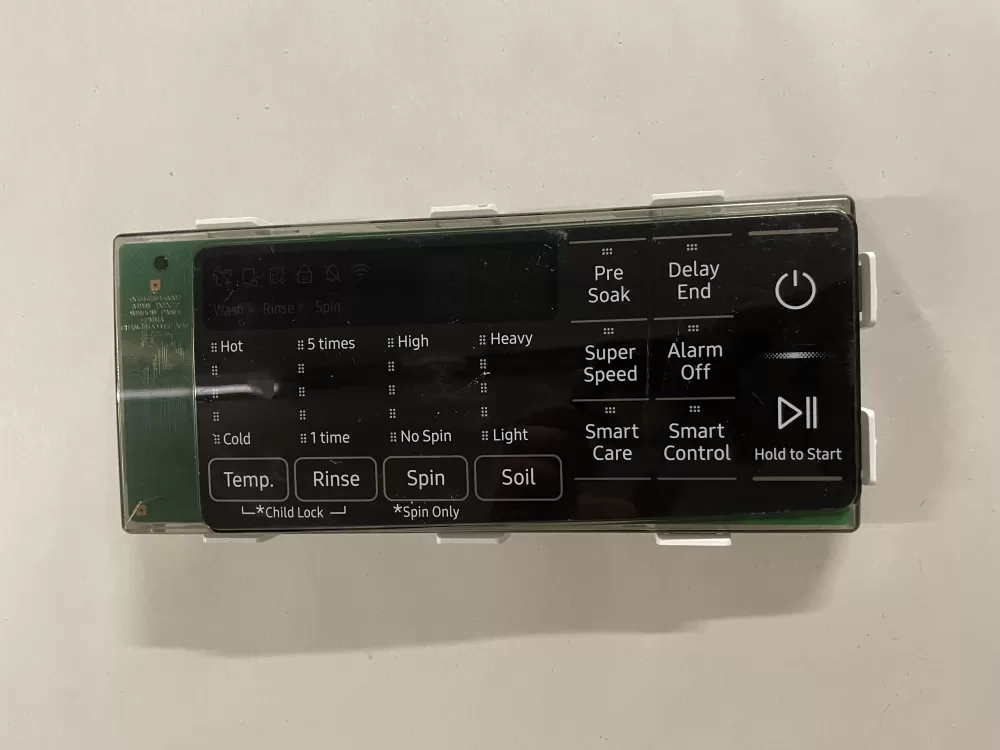 Samsung DC97-22462S Washer Control Board Panel User Interface