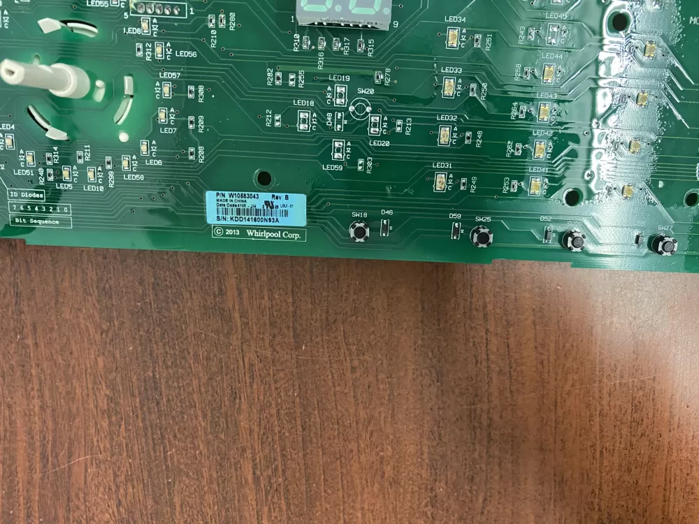Whirlpool Kenmore W10583043 Washer Control Board Interface AZ44363 | BK1759