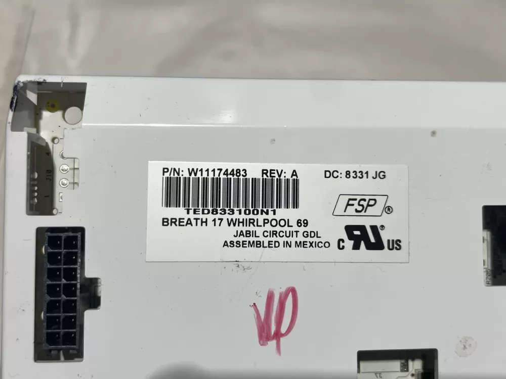 Whirlpool AP6339585 Refrigerator Dispenser Control Board AZ107383 | Wm1630