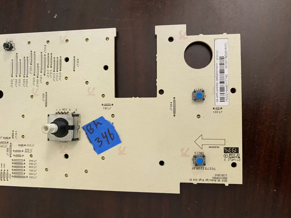 GE 290D2227G014 Washer Control Board AZ35992 | BK346