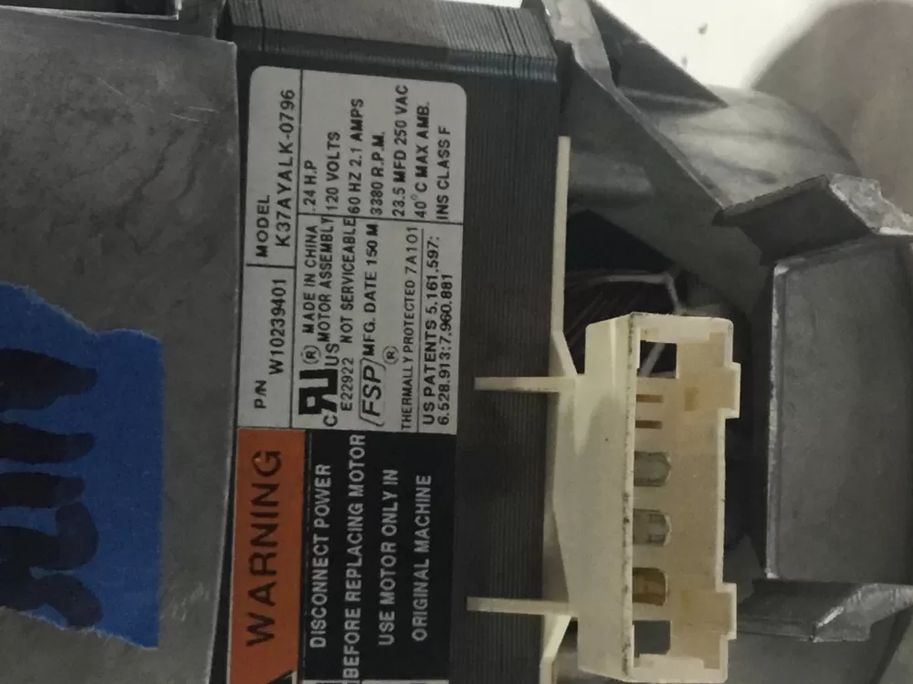 Maytag WPW10239401 Dishwasher Inglis Kitchen Aid Pump Motor AZ99458 | Sl114