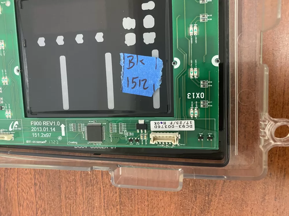 Samsung DC92-01607J DC94-06643A Dryer UI Control Board AZ46782 | BK1512