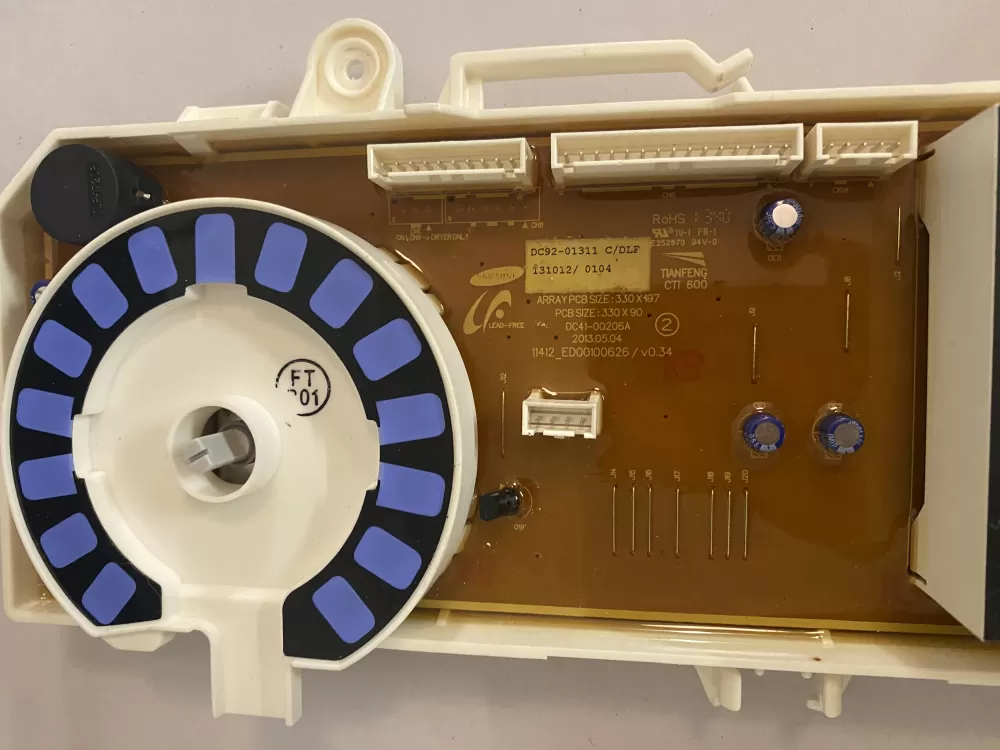 Samsung DC92 01311C PS8763911 DC9201311C Washer Control Board AZ127217 | BKV28