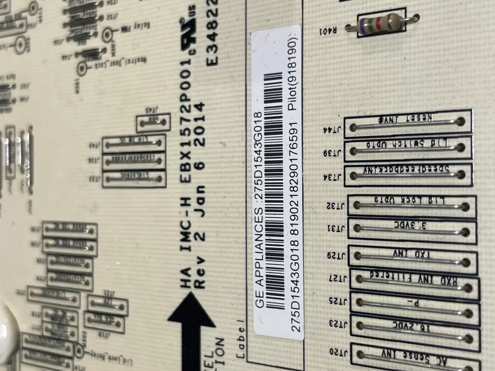 GE 275D1543G018 Washer Control Board AZ155916 | Wmv774