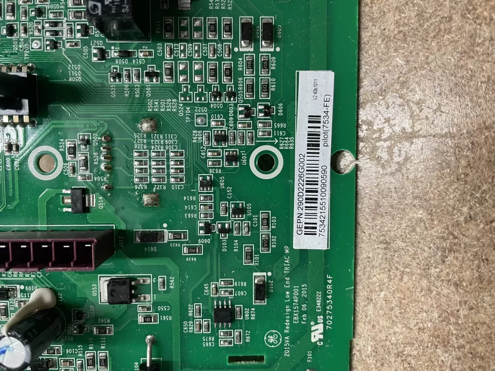 GE WH22X29556 WH18X25896 290D2226G002 Washer Control Board AZ12555 | KM1613