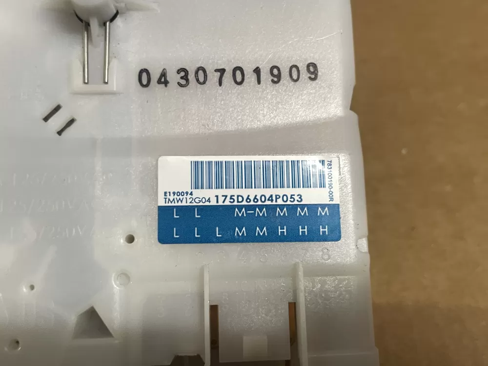 GE WH12X10527 175D6604P053 Washer Timer AZ101776 | Wm910