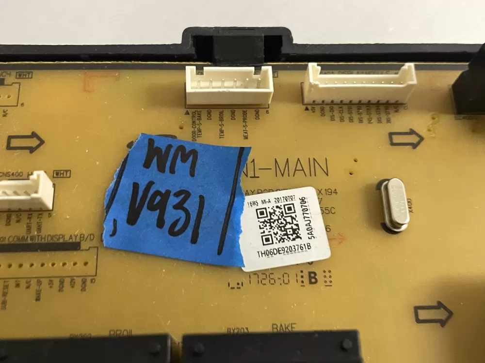 Samsung DE92-03761B Oven Control Board AZ210744 | Wmv931