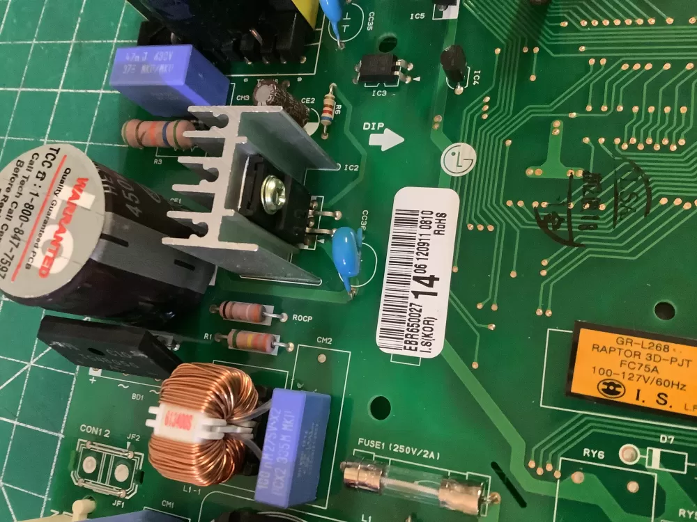 LG Kenmore EBR65002714 Refrigerator Control Board AZ189789 | NR2112