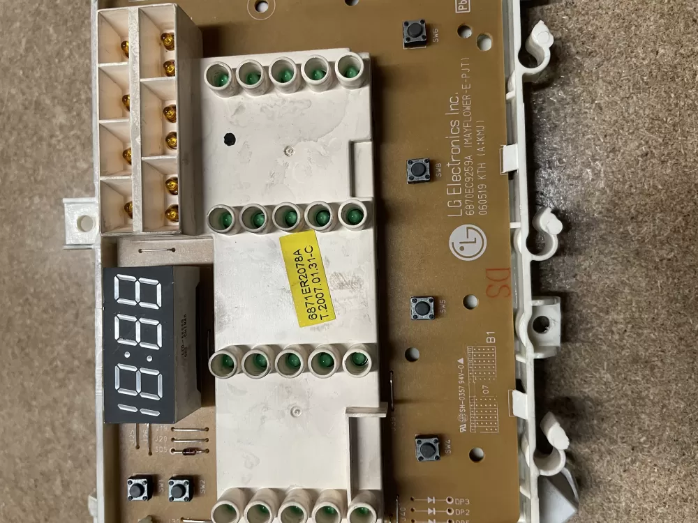 LG 6870EC9259A 6871ER2078A Washer Control Board AZ5689 | KMV183