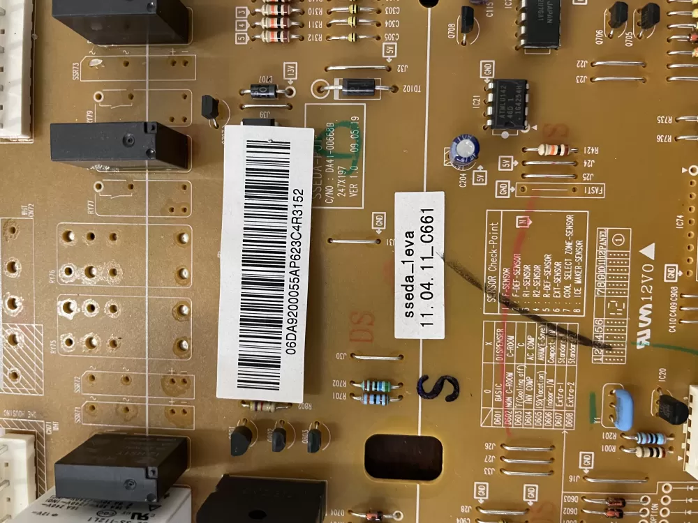 Samsung AP4909012 DA92-00055A Refrigerator Control Board AZ39799 | KM510