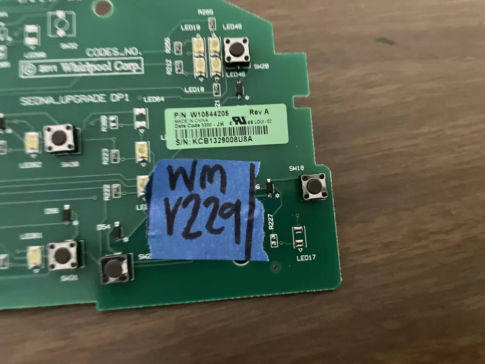 Whirlpool W10544205 WPW10536854 W10536854 Washer Control Board AZ100163 | Wmv229