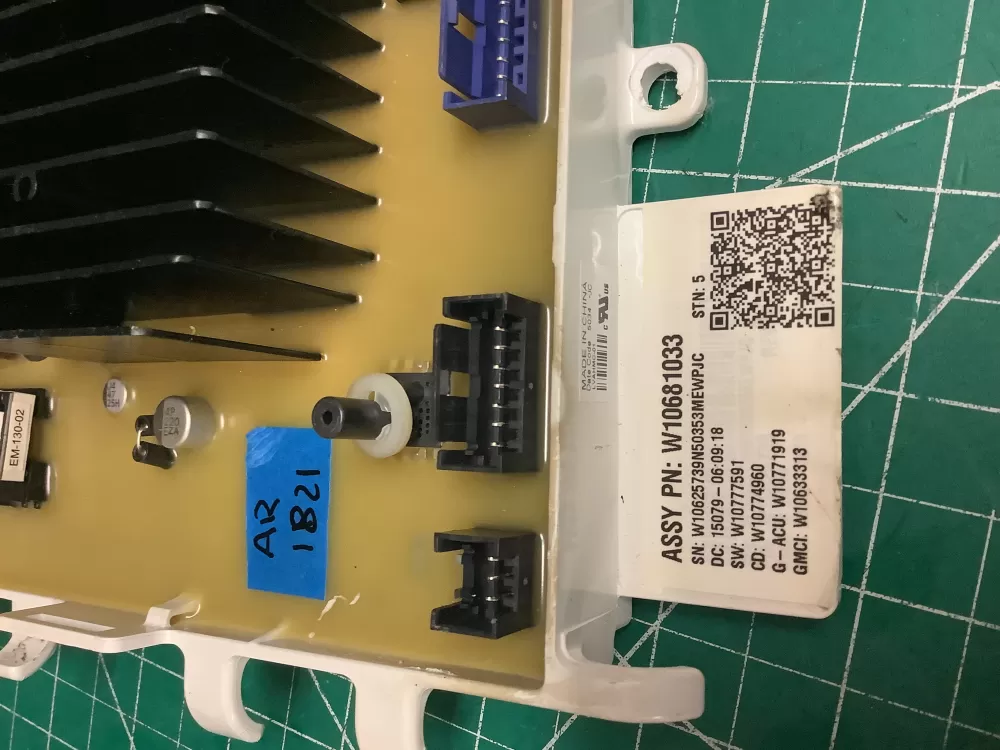 Whirlpool W10681033 W10812422 PS11723056 Washer Control Board AZ201064 | AR1821