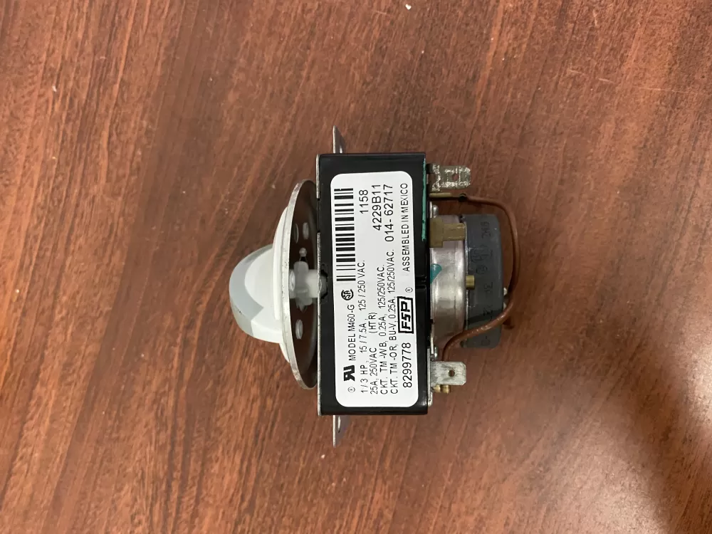 Whirlpool  Kenmore  Inglis  Estate  Amana WP8299778  AP6012586  8299778  909729  PS11745796 Washer Timer