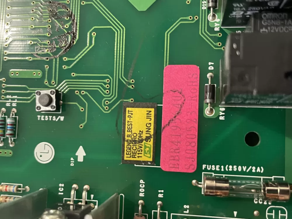 LG EBR41956402  Refrigerator Main Control Board AZ44656 | Wm1736