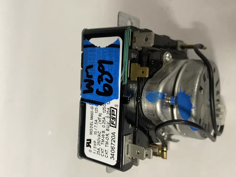 Whirlpool 3406720A PD00055932 3406720 529119 Dryer Timer AZ225783 | Wm639