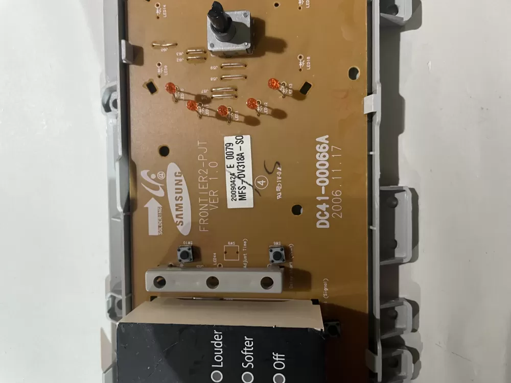 Samsung MFS-DV318A-S0 DC41-00066A Dryer UI Control Board AZ202908 | KMV325