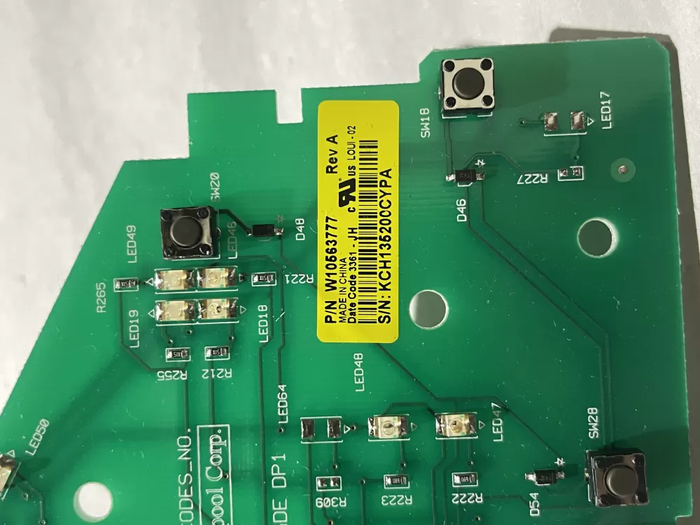 Whirlpool W10563777 Washer Control Board AZ197990 | Wm2756