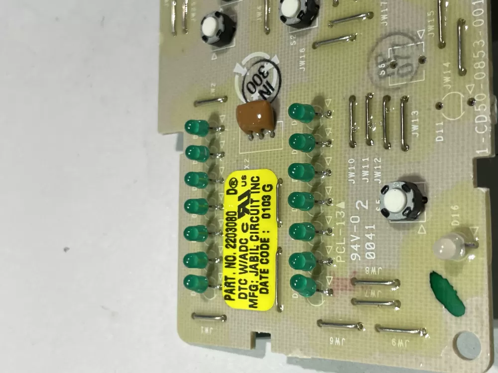 Whirlpool WP2203080 2203080 Refrigerator Control Board AZ143929 | Wm2419