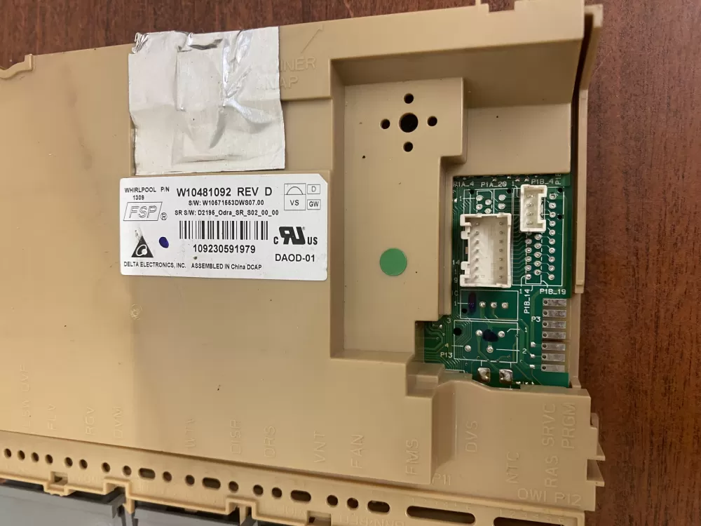 Kenmore W10481091 W10866118 AP6027291 Dishwasher Control Board AZ33349 | BK1684