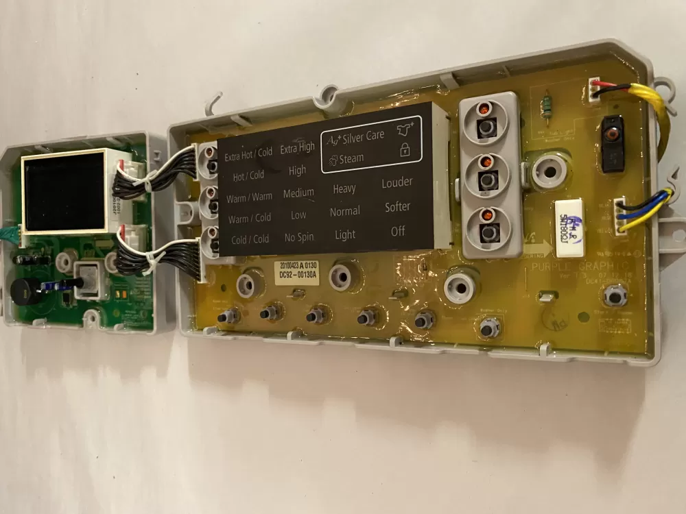 Samsung DC92-00130A  DC92-00125A Washer UI Control Board