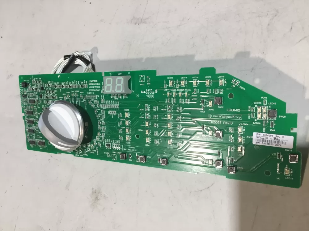 Whirlpool  Maytag  Kenmore  Sears 8564291 8563948 Washer Control Board