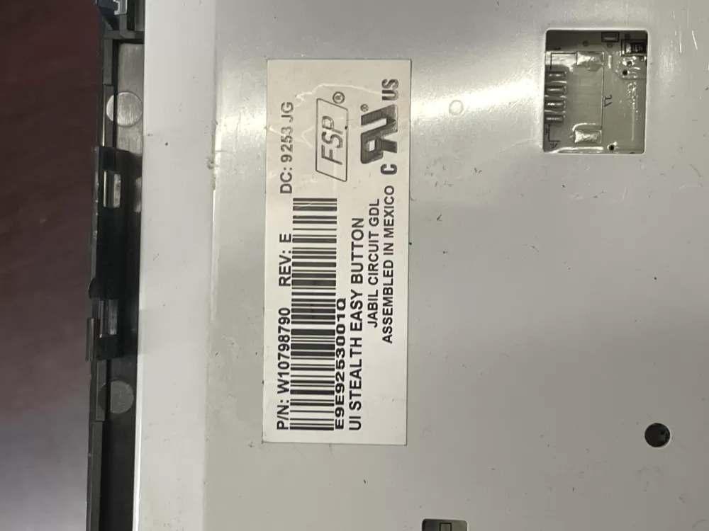 Whirlpool W10798790 W10822646 Control Board AZ87439 | Wm1962