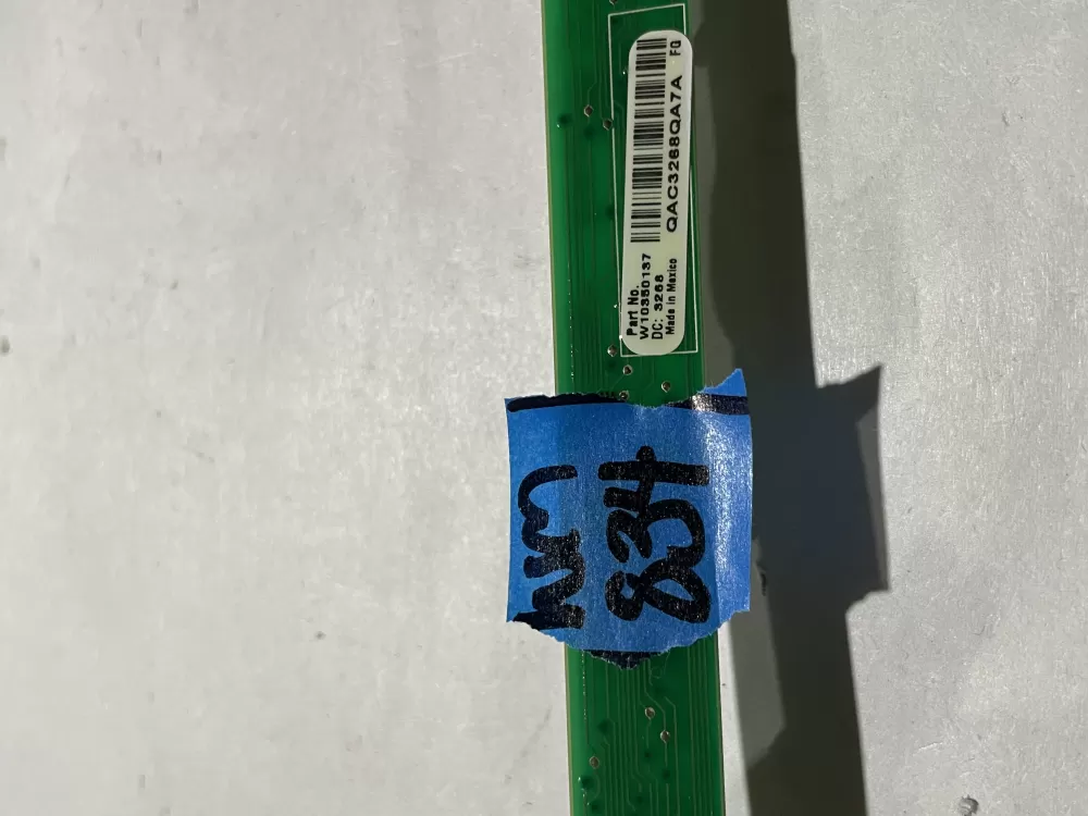 Whirlpool W10350137 Dishwasher Control Board Used For Pt AZ189278 | Wm834